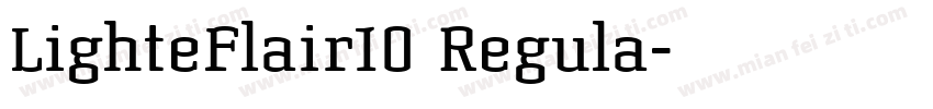 LighteFlair10 Regula字体转换